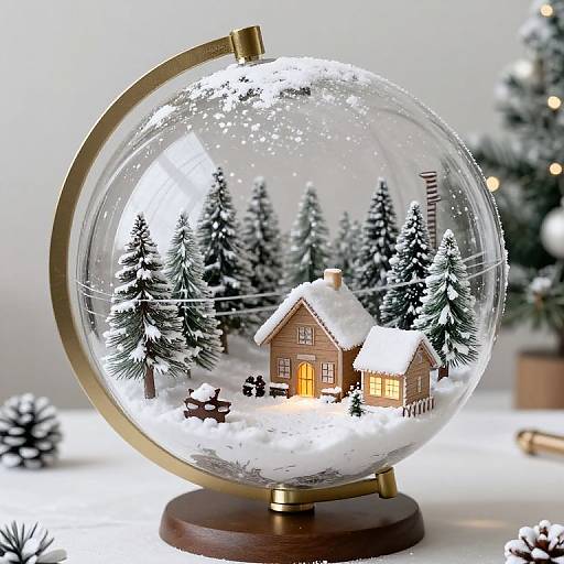 DIY Christmas Winter Snow Globe
