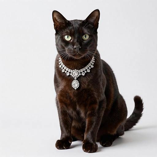 Elegant Serengeti Cat Fashion Portrait