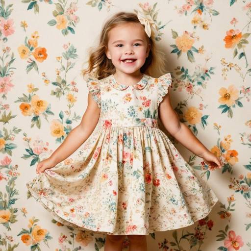 Whimsical Toddler in Floral Cottagecore Fashion