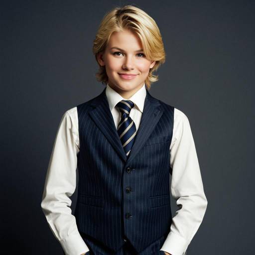 Elegant Boy in Savile Row Suit