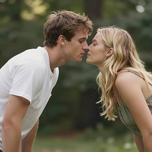 Intimate Moment Among Nature's Embrace