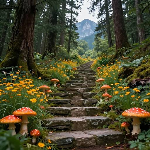 Enchanted Forest Spiral Staircase