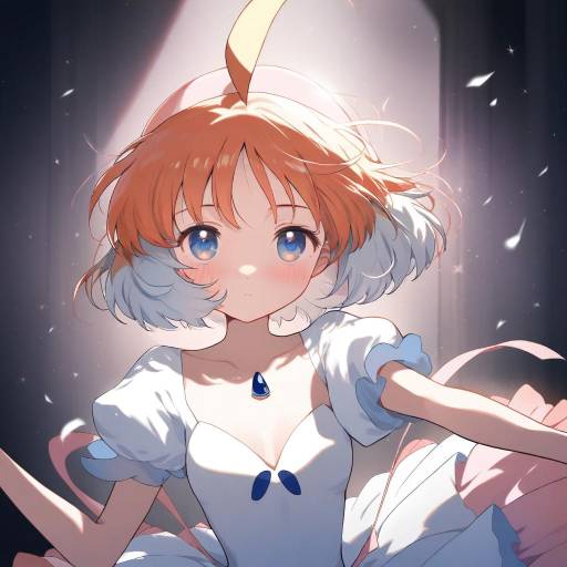 Illustration of Ahiru (princess tutu), princess tutu in the style of Sen1986