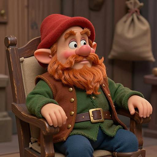 Photorealistic Disney Adult Dwarf Character