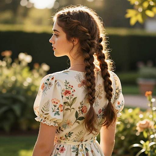 Feed-In Braids in Vintage Garden