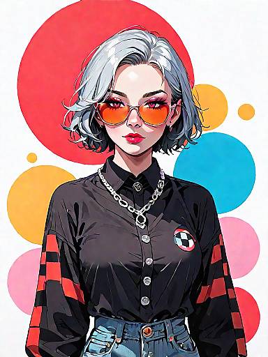 Stylish Woman in Casual Outfit