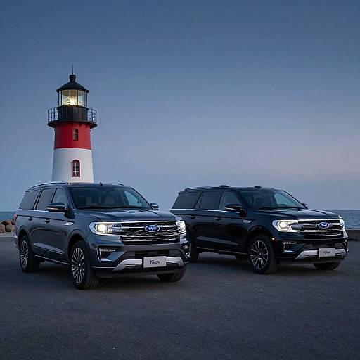 Dual Ford Expeditions by Scenic Backdrops