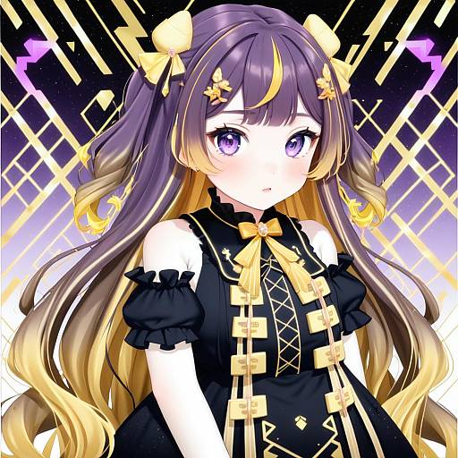 Illustration of Anya melfissa, hololive in the style of Nunucco