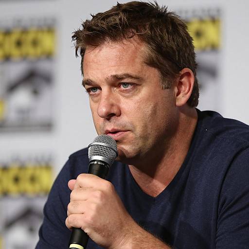 Close-Up Portrait of a Serious Man