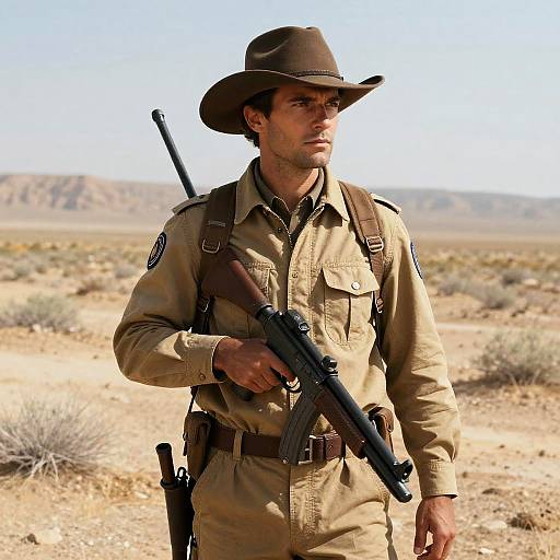 Ultra-Detailed Wasteland Ranger Portrait