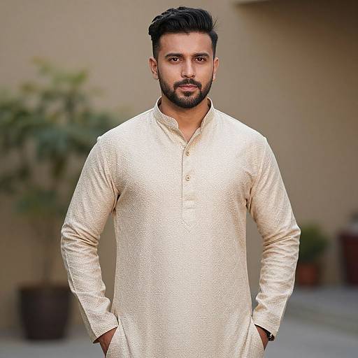 Stylish Male Kurta with Beard
