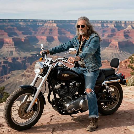 Brueghel Redneck on Motorcycle