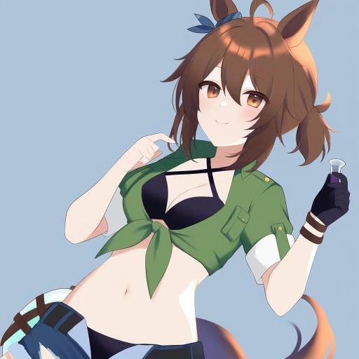 Illustration of Agnes tachyon (lunatic lab) (umamusume), umamusume in the style of Fujishiro emyu