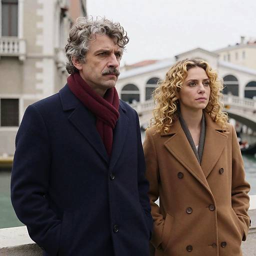 Outdoor Portrait of a Serious Couple