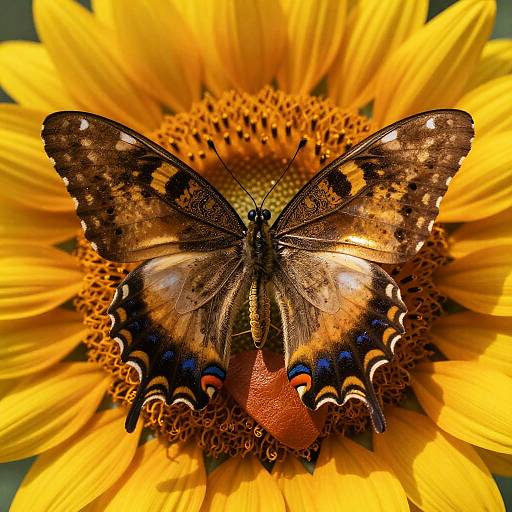 Bronze Swallowtail on Amber Leather