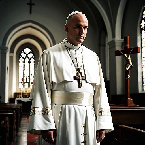 Realistic Pope Costume for Male Model