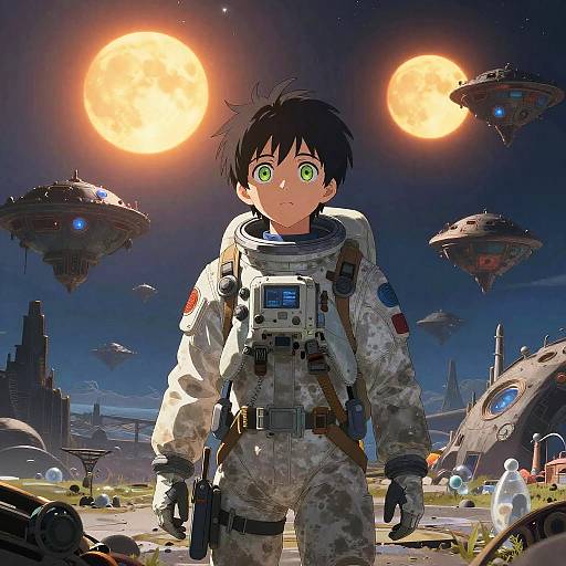 Interstellar Archaeologist in Alien Ruins