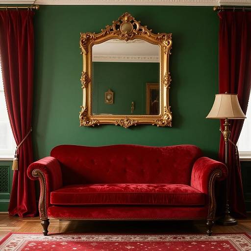 Victorian Vintage Living Room Setup