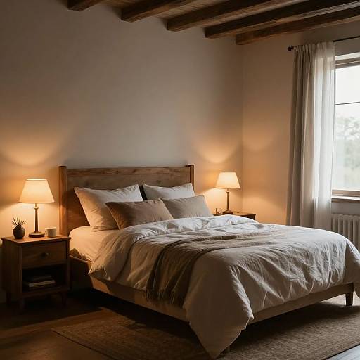 Serene Rustic Bedroom Ambiance