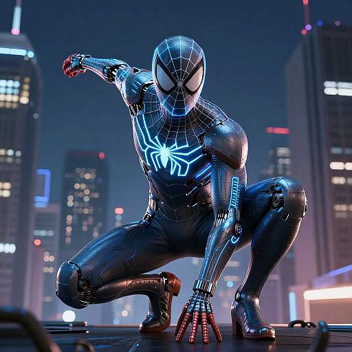 Futuristic Cybernetic Spider-Man Concept