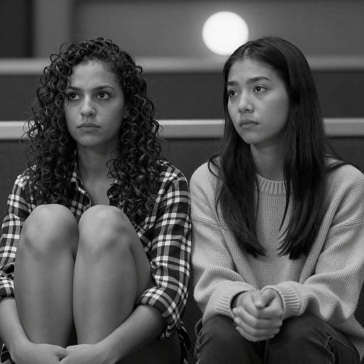 Intense Duo in Black-and-White