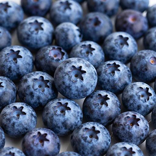 Close-Up Frosty Blueberries Texture
