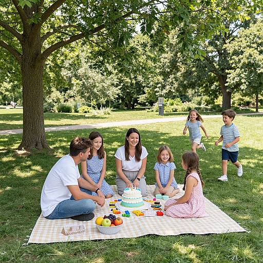 Family Birthday Picnic Celebration