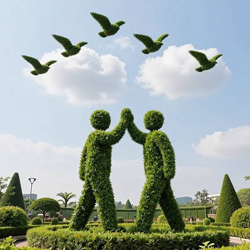 Sculpting Flying Cloud Topiaries