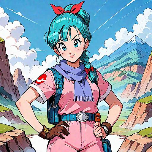 Anime Character Bulma Outdoor Portrait