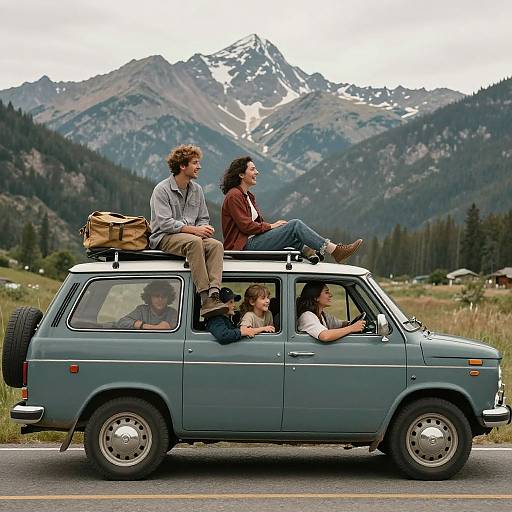 Heartwarming American Family Road Trip