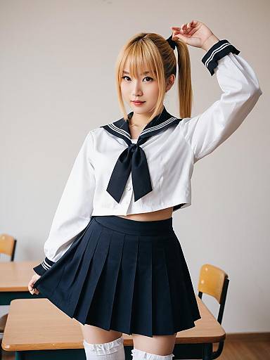 Lifestyle costume photo of Andou tazusa. Cosplay clothes