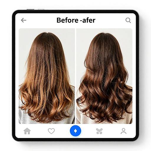 Online Hair Fix with Before-and-After