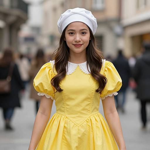 Purim Character in White Turban
