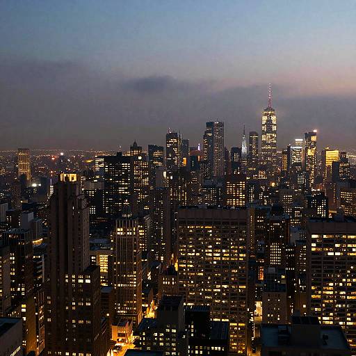Evolving Urban Skyline at Dusk