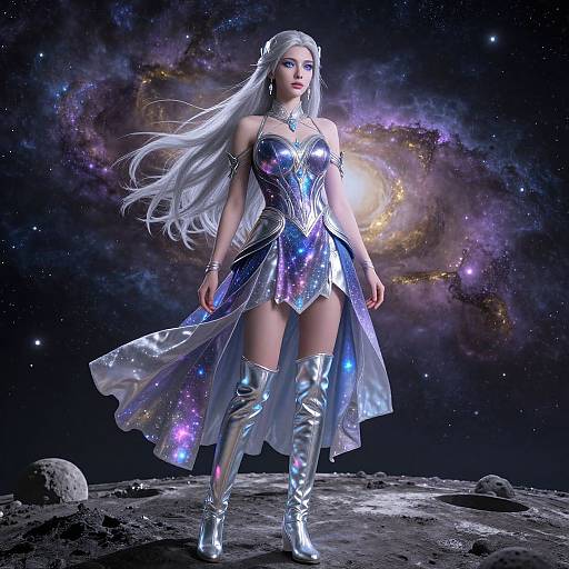 Regal Space Princess on Distant Moon