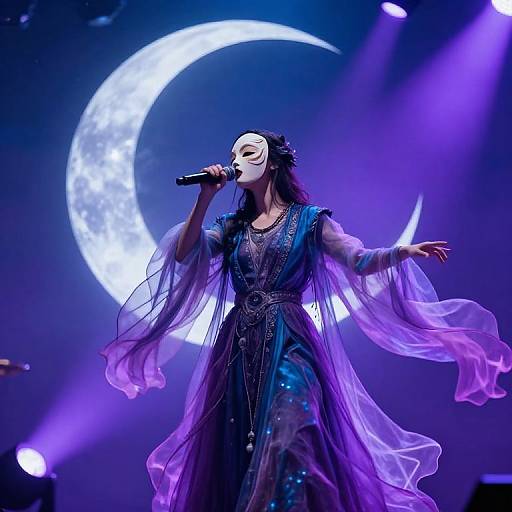 Surreal Sleep Token Musician Performance