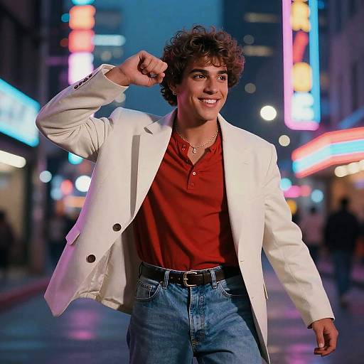 Chayanne 1980s Neon Music Scene