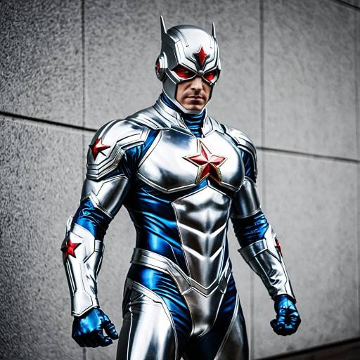 Shiny Silver Captain Atom Cosplay Costume