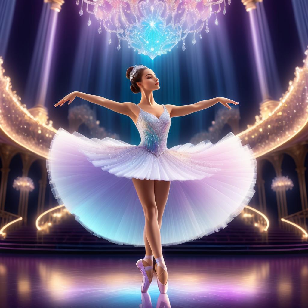 Elegant Ballerina in Stunning Digital Art