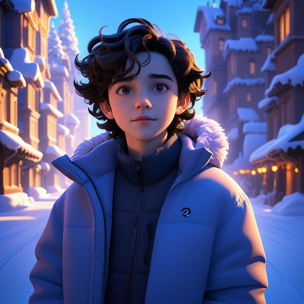 Timothée Chalamet in Blizzard-Pixar Style