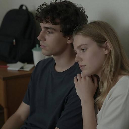 Intimate Portrait of a Thoughtful Couple