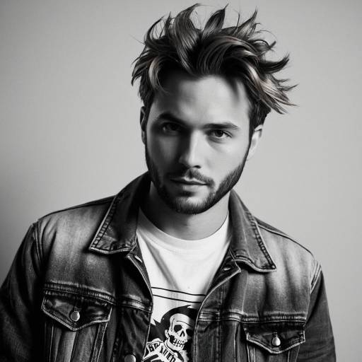 Laid-Back Rick Cosplay in Monochrome