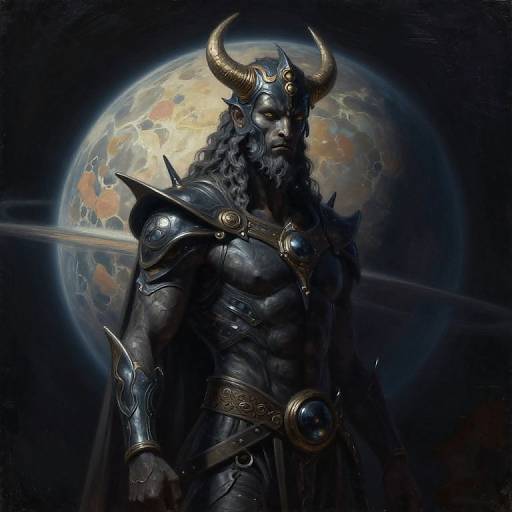 Spanish Art Ketu God of Shadows