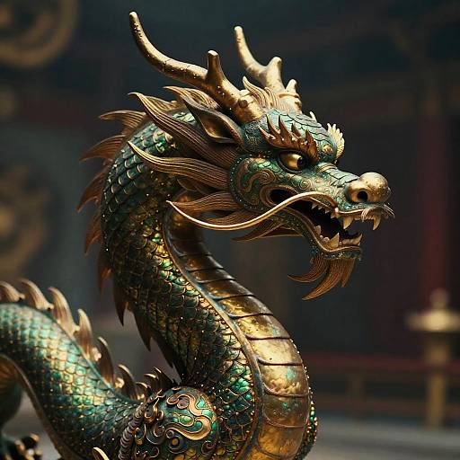 Cinematic Masterpiece Featuring a Chinese Dragon