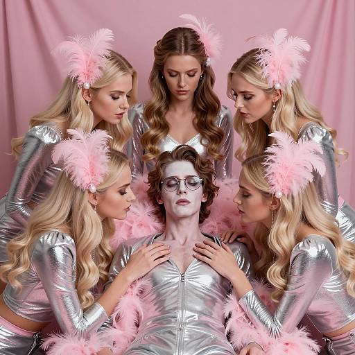 Intimate Gathering of Colorful Characters