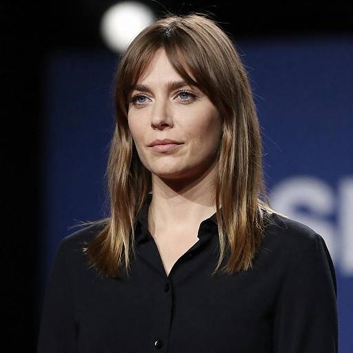 Neutral Portrait of Woman with Bangs
