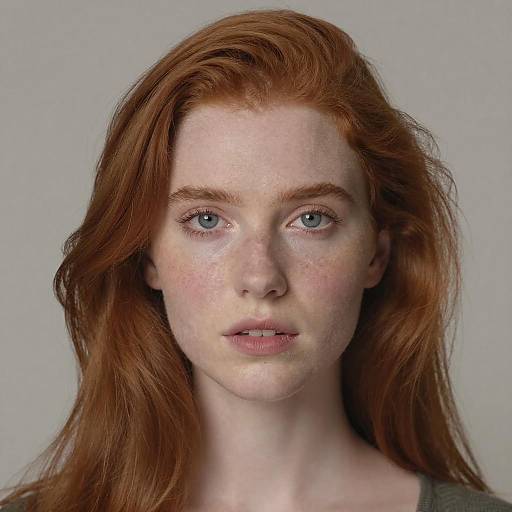 Stunning Redhead in Bimbo Style Portrait