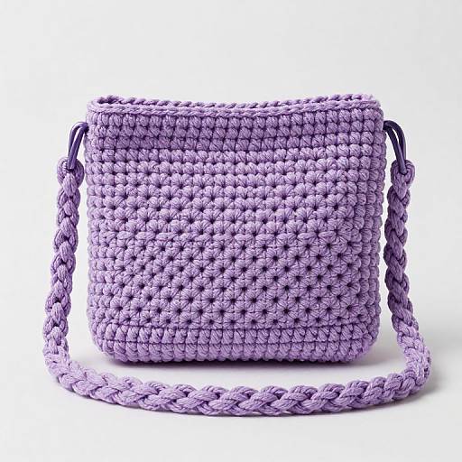Handcrafted Lavender Crochet Purse
