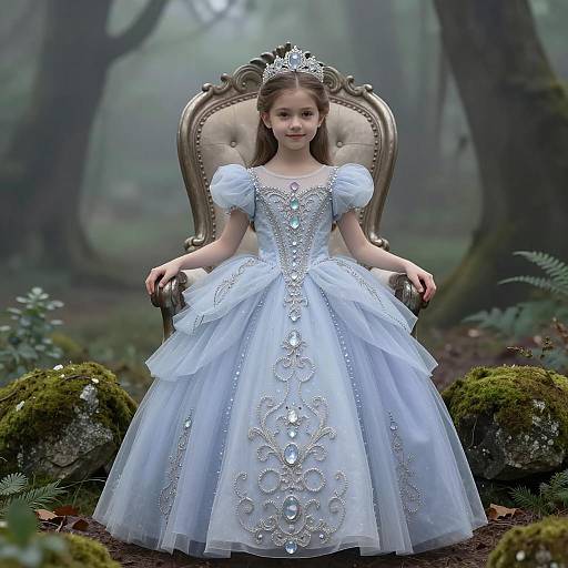 Regal Princess in Enchanted Forest