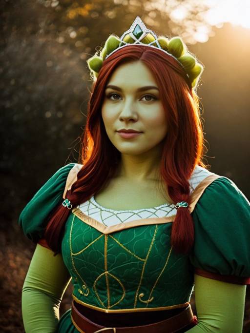Man in Princess Fiona Cosplay Costume